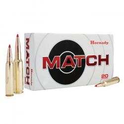 Cartouche HORNADY CALIBRE 6.5 CREEDMOOR 147GR ELD MATCH X20