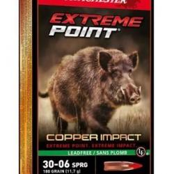 CARTOUCHE WINCHESTER 30-06 EXTREME POINT COOPER IMPACT 180GR SANS PLOMB x20