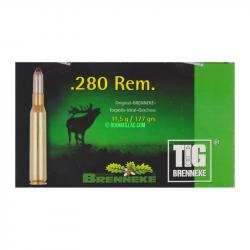 CARTOUCHES BRENEKKE calibre 280REM TIG 11.5g 177grs x20