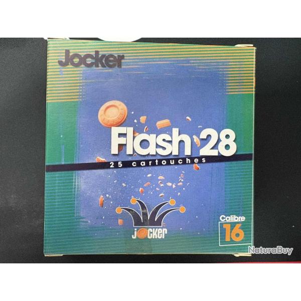 CARTOUCHES JOCKER calibre 16/67mm FLASH 28g BJ PLOMB n9 x25