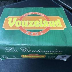 Cartouches Vouzelaud - La Centenaire tube plastique calibre 20/65mm 24G n°7 x10
