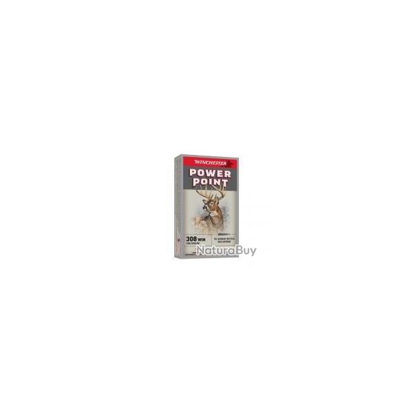 CARTOUCHES WINCHESTER .308 WIN POWER-POINT 180gr x20