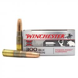 WINCHESTER CARTOUCHES 300 BLK SUBSONIC 200Grs x20