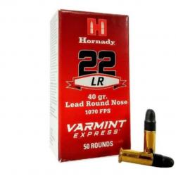 CARTOUCHE HORNADY CALIBRE 22LR VARMINT EXPRESS X50
