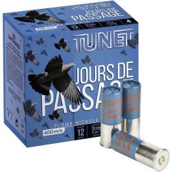CARTOUCHE TUNET JOURS DE PASSAGE calibre 12/70 35g n°7-1/2 nikele x25