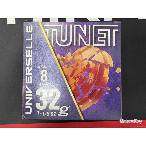CARTOUCHE TUNET UNIVERSELLE US calibre 12/70 32g n8 x25
