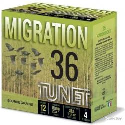 CARTOUCHE TUNET MIGRATION calibre 12 70 36g bg x25