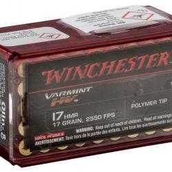 CARTOUCHES WINCHESTER CALIBRE 17HMR HV X50