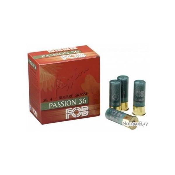 CARTOUCHE FOB PASSION calibre 12/70 36g bourre grasse n9 x25