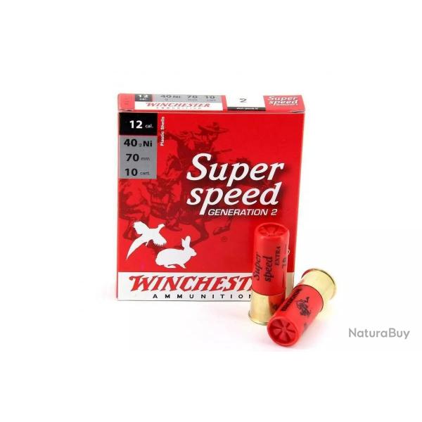 CARTOUCHES WINCHESTER SUPER SPEED G2 12/70 40G n6 x10