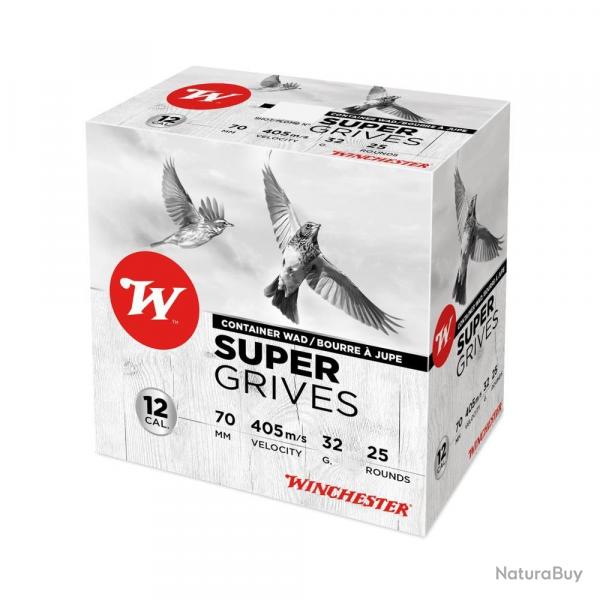 CARTOUCHES WINCHESTER super grives calibre 12/70 32g BJ n9 x25