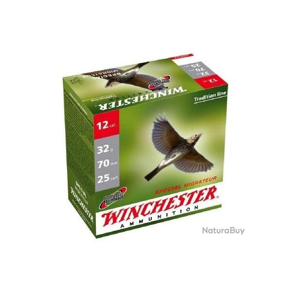 CARTOUCHES WINCHESTER MIGRATEUR calibre 12/67 32g BJ n7.5 X25