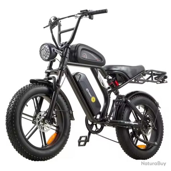 PROMO - Vlo lectrique Fatbike 20" 250W 48V15Ah Adulte Montagne, 7 Vitesses, Autonomie 80KM