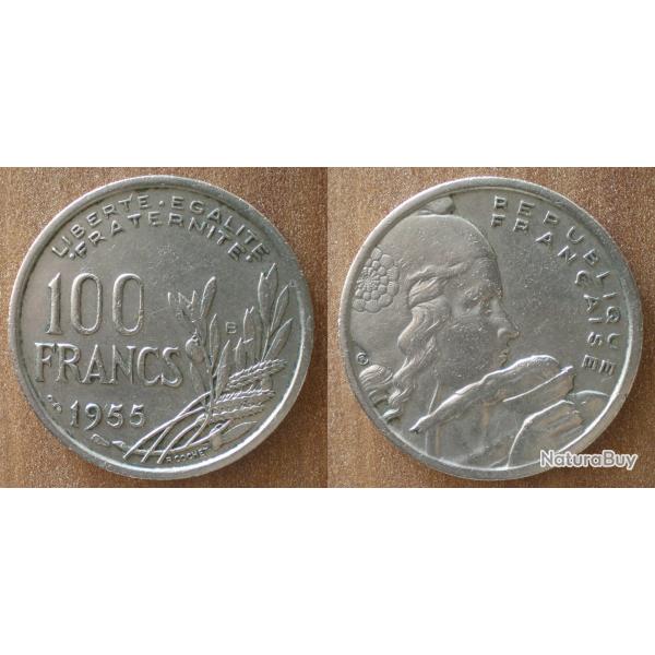 France 100 Francs 1955 B Cochet Piece Franc
