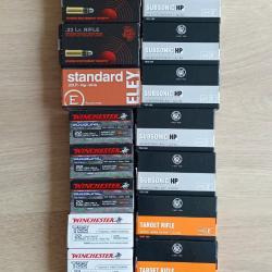 Lot de munitions calibre 22lr