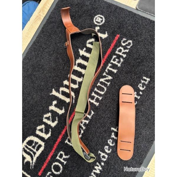 harnais d'optique en cuir reglable destockage chasse enchere