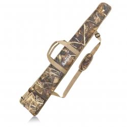 Étui Souple Fusil Chasse Camouflage 132 cm - Housse Rembourrée 600D Etanche avec Poches et Bandouliè