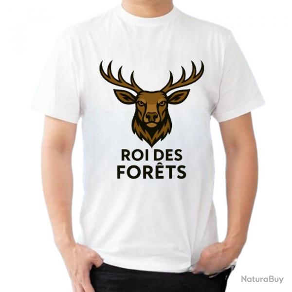 Tee-shirt loup "Roi des forts"