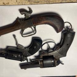 Lot pistolet/revolver pour pièces/deco