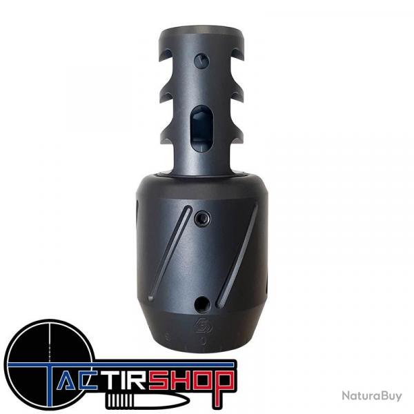 Combo Tuner Frein de bouche Spearhead Tuner Muzzle Brake Combo 3 Port Black Nitrite 22lr / 223 / 6mm