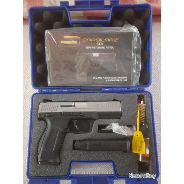 Sarsilmaz ST9 MATTE Stainless 9X19mm Para