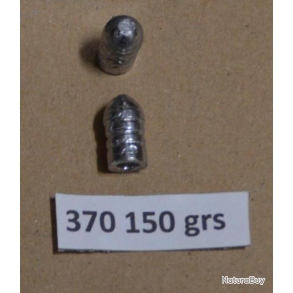 100 Ogives 370 /150 grs rechargement revolver colt poudre noire