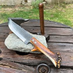 Couteau de chasse Corse - Fabien Cazorla manche bois ce cerf
