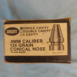 Moule à balles Ohaus 9124C pour 9mm.