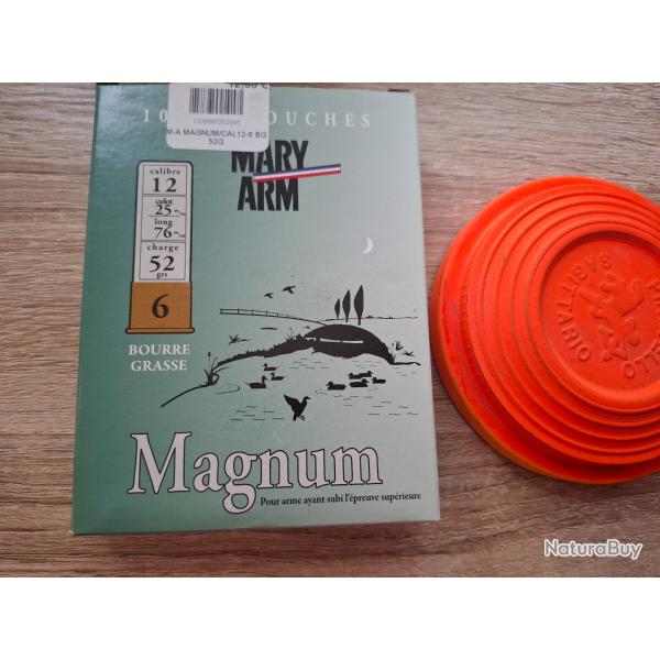 Cartouches Mary Arm Magnum 52gr BG - 12/76