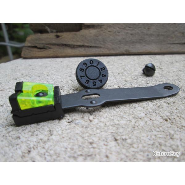 Hausse Fluo Cometa 220 + vis de fixe et molette