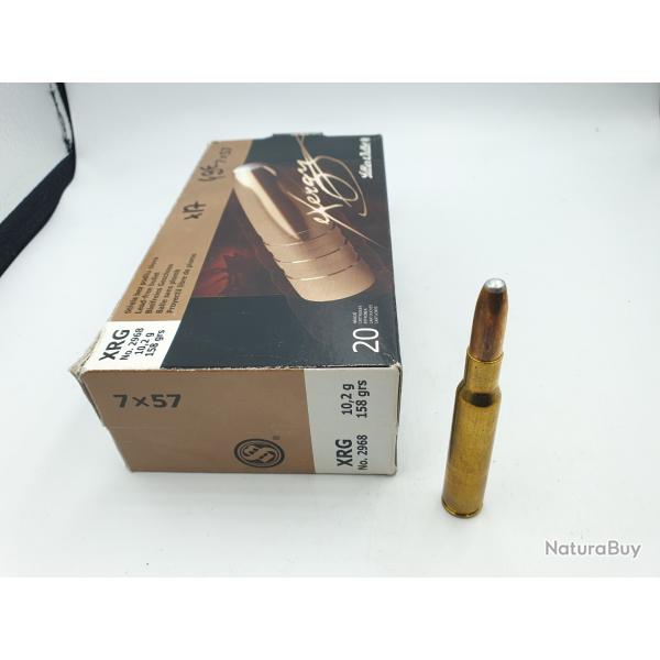 LOT 17 MUNITIONS SELLIER BELLOT CALIBRE 7X57 - 158GR XRG