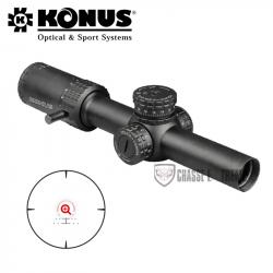 Lunette KONUS Sultan 1-10x24 Ret Cercle Balistique Lumineux Rouge