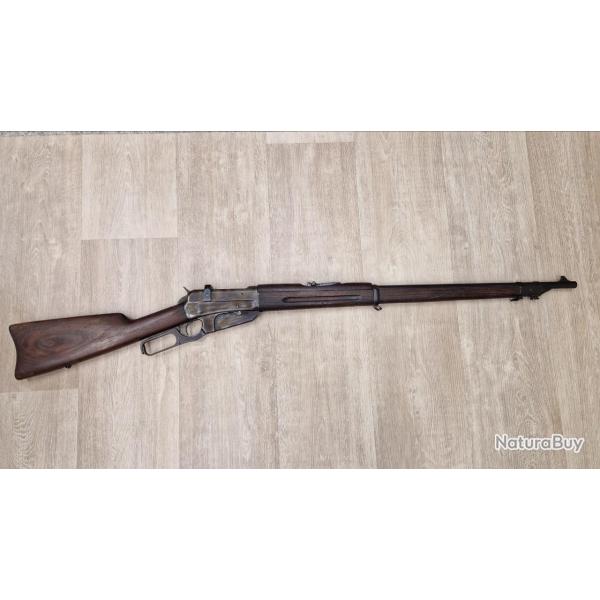 CARABINE WINCHESTER 1895 CONTRAT RUSSE Calibre 7.62x54R, patine homogne, beau canon