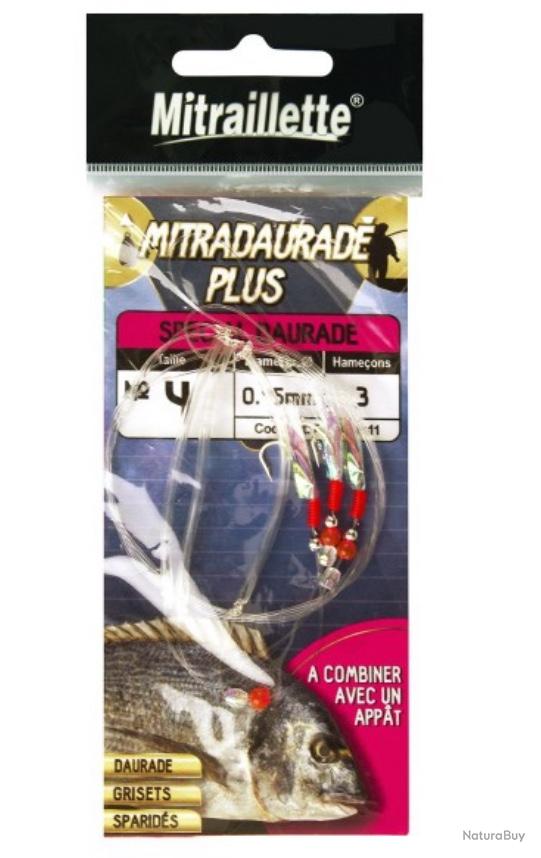 Bas De Ligne Mer Ragot – Mitraillette Originale – 4 Hameçons N°2 – Fil 35/100 – Pour Bar, Lieu, Chinchard - 13