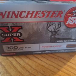Une boîte de balle winchester super X 300 win mag 180 gr