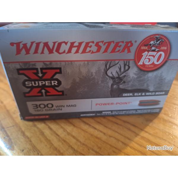 Une bote de balle winchester super X 300 win mag 180 gr