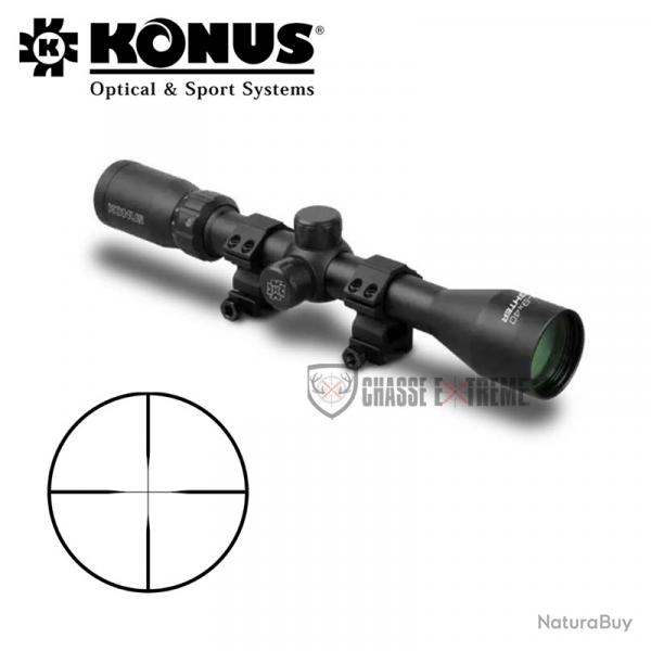 Lunette KONUS Fighter 3-9x40 Ret 30/30