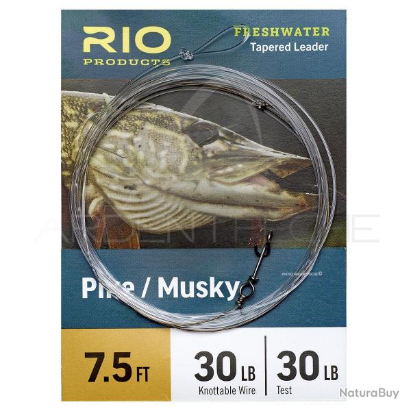 Bas de ligne RIO Pike/Musky 2,30 m 20LB