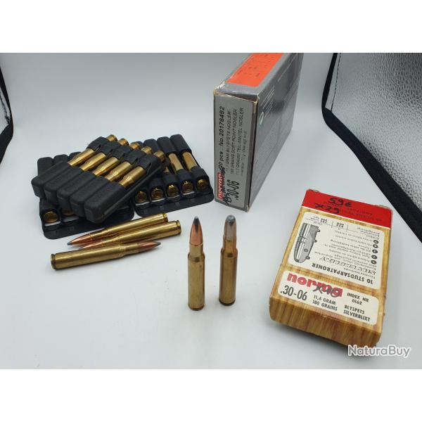LOT DE 29 MUNITIONS NORMA CALIBRE 30-06 - SP