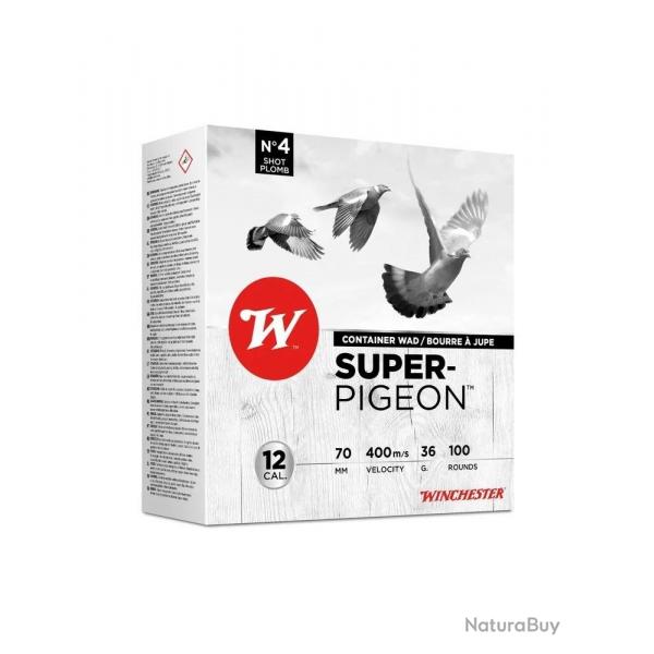 Winchester - Pack de 100 cartouches super Pigeon cal12 n6