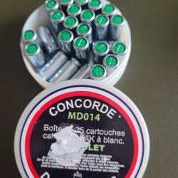 boite 25 cartouches à blanc MD014 CONCORDE DEFENDER