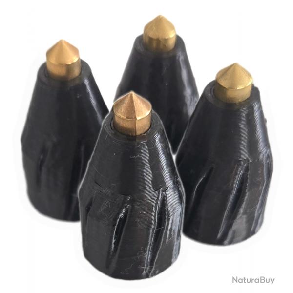 4x Slugs ogive laiton .22 / 5,5mm HDS 68 Umarex T4E HDS68
