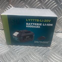 Silex batterie 20V 6.0Ah lithium-ion pour outils de bricolage visseuse perceuse scie clé choc ...
