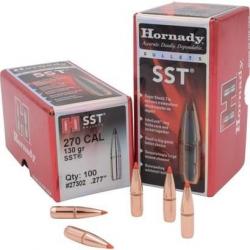 OGIVES HORNADY Cal.270 .277 130grs SST - Boîte de 100 unités