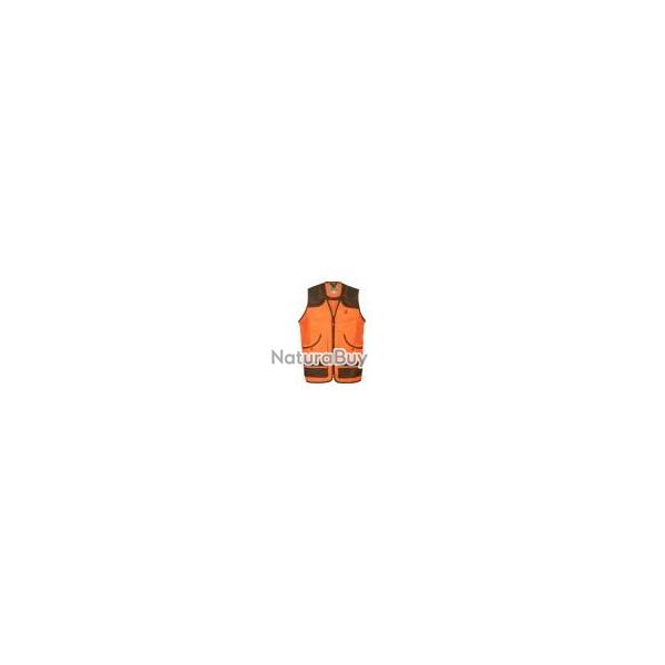 Gilet De Chasse Savane Orange 4XL - PERCUSSION