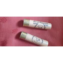 Une rare cartouche KERNE de cal.16 magnum plomb no 8 arx en tbe