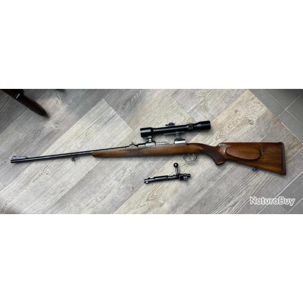 Jolie carabine artisanale allemande 7x57 avec lunette X4