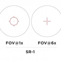 Vudu Scope FFP MRAD 1-6x24MM Tube 30mm réticule SR-1 lum