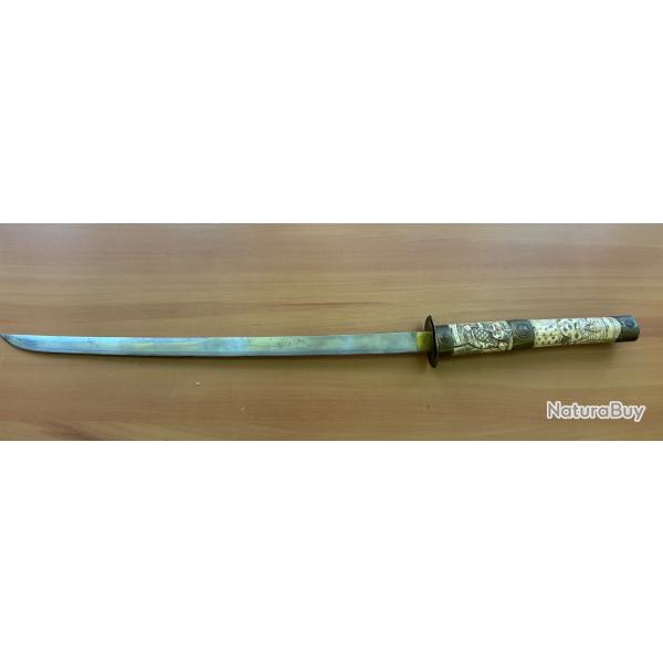 Katana japonais Wakisahi XIXe en l'tat - 1 sans prix de rserve !!
