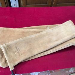 HOUSSE EN CUIR suédé POUR ARC LONGBOW 197x12 cms